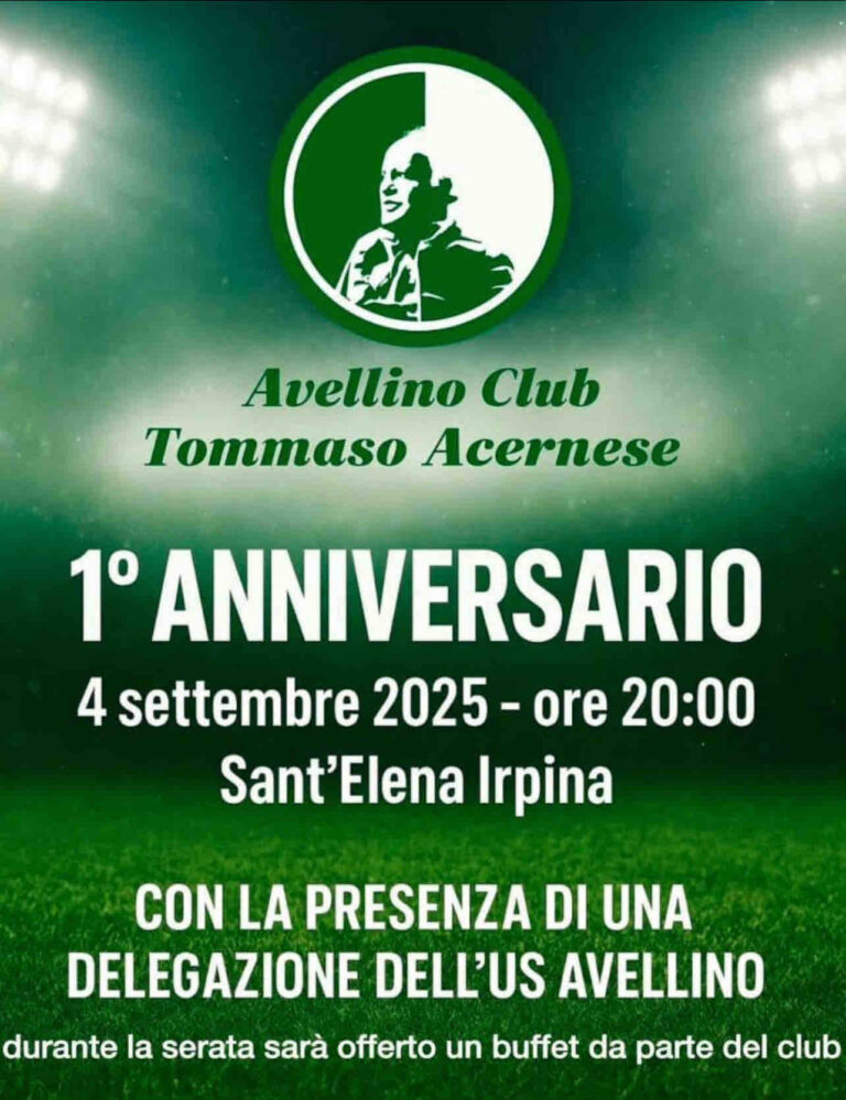 L’Avellino Club “Tommaso Acernese” festeggia il primo anniversario