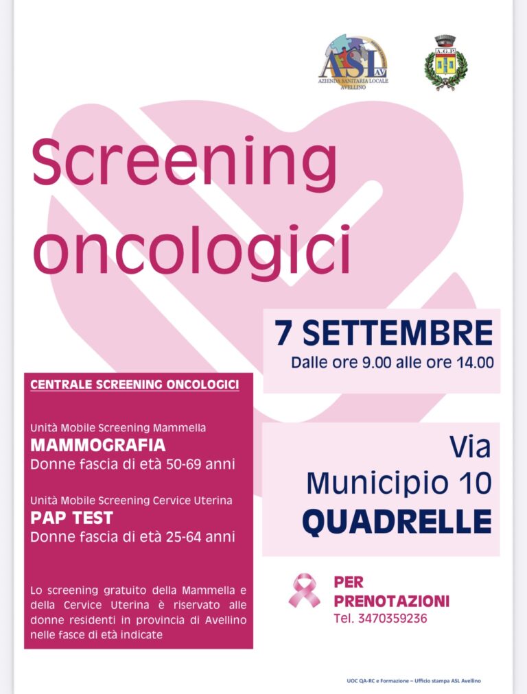 Ripartono le unità mobili per lo screening della mammella e della cervice uterina