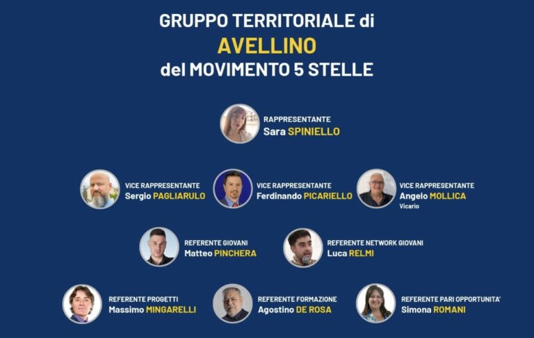 Il M5S di Avellino delinea il nuovo assetto territoriale