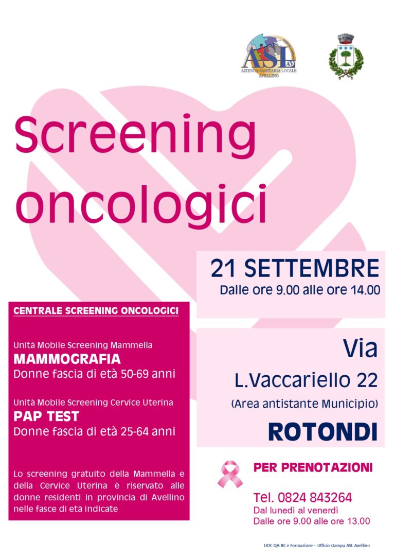 Le unità mobili per lo screening della mammella e della cervice uterina fanno  tappa a Rotondi