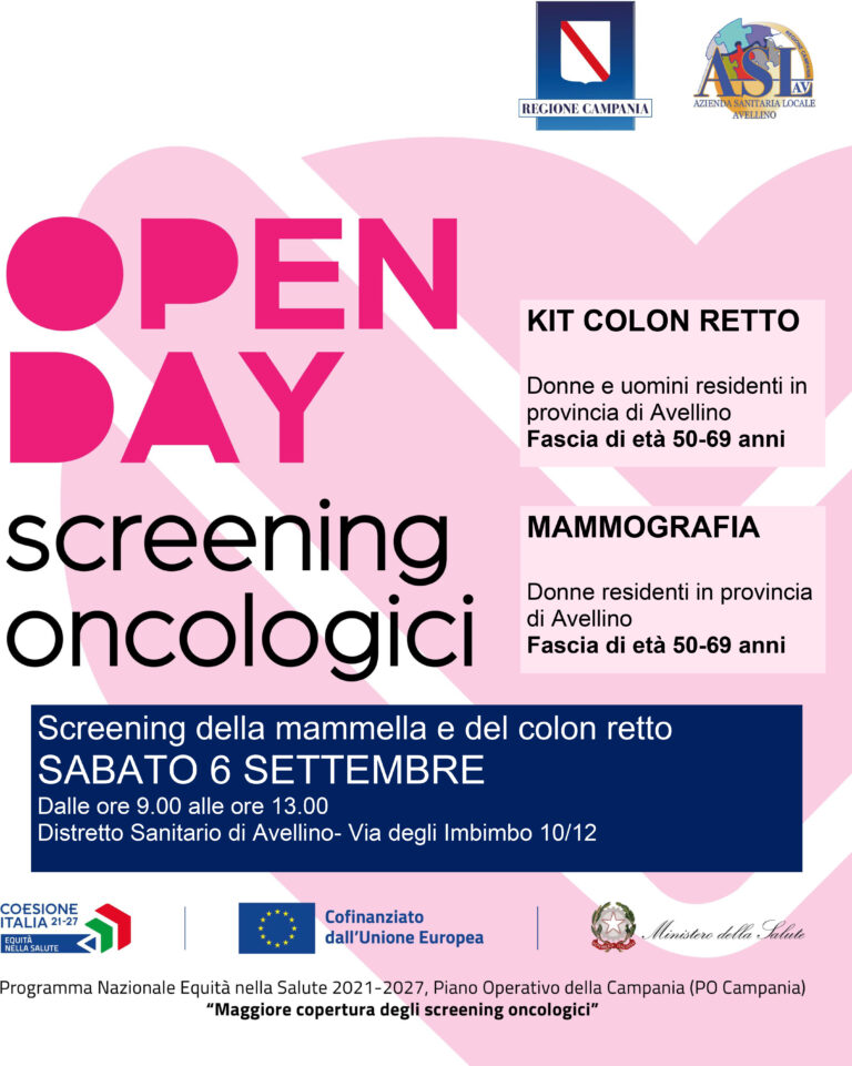 ASL, Open day per lo screening della mammella e del colon retto