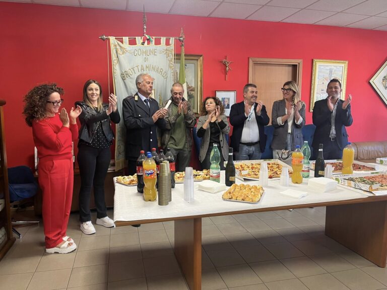 Grottaminarda, il saluto dell’Amministrazione al Maresciallo Mustone da oggi in quiescenza