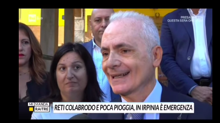 Crisi idrica irpina, l’allarme scuole approda su Mi Manda Raitre
