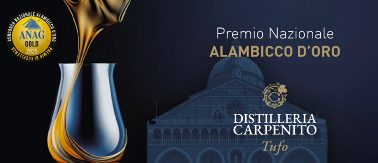 Distilleria Carpenito: la Grappa Monovitigno di Aglianico conquista l’ANAG Gold al 42° Alambicco d’Oro