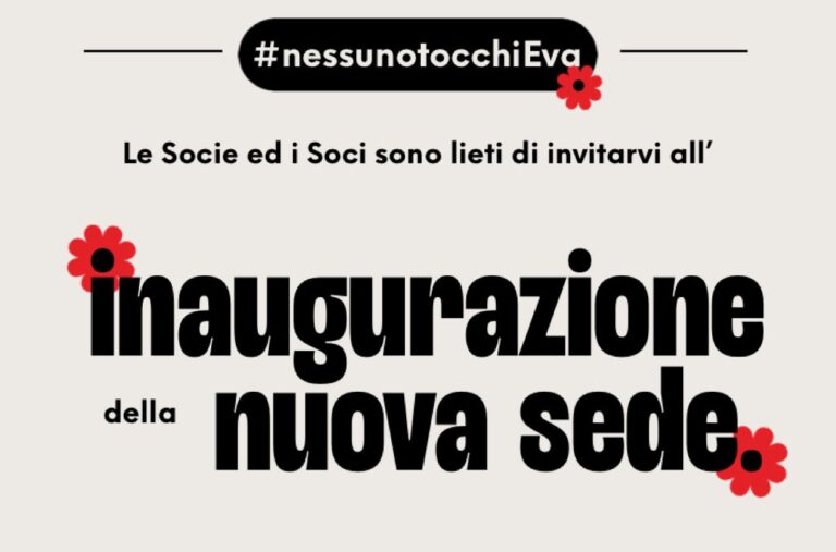 Montemiletto, venerdì inaugurazione della nuova sede dell’associazione #nessunotocchiEva