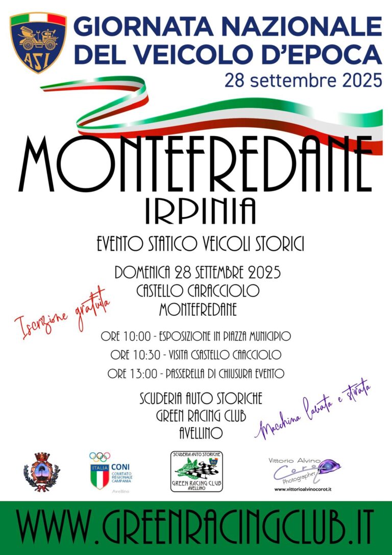 Montefredane, VIII Giornata Nazionale del Veicolo d’Epoca