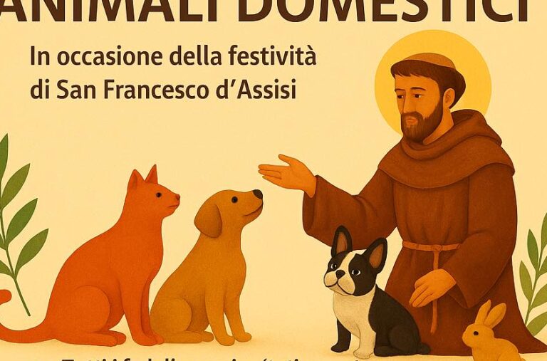 San Francesco, benedizione degli animali alla chiesa di San Ciro