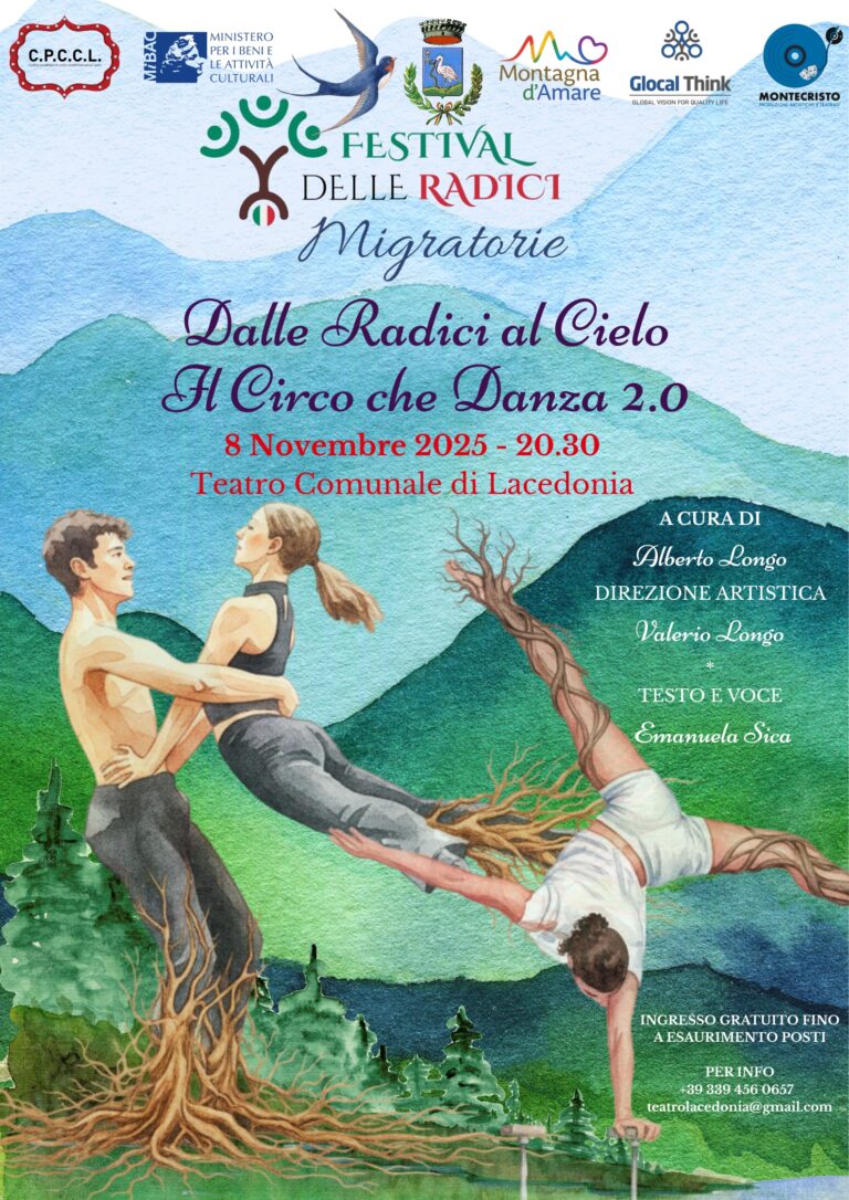 Prima assoluta al Teatro Comunale di Lacedonia dello spettacolo “Dalle Radici al Cielo, Il Circo che Danza 2.0”