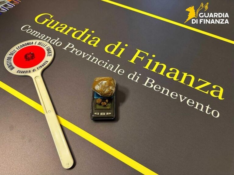 GdF Benevento, controlli antidroga: segnalazioni e sequestri