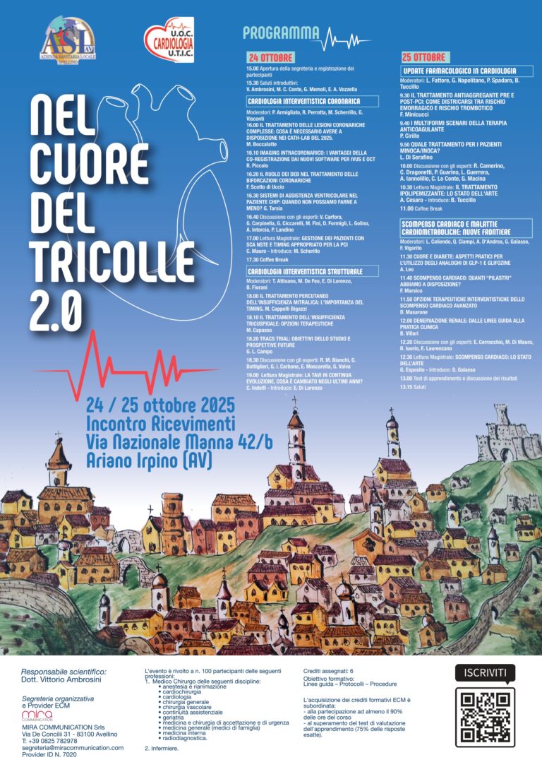 Nel cuore del Tricolle 2.0: due giorni dedicati alla salute cardiaca ad Ariano