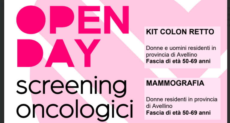 Open day per lo screening della mammella e del colon retto