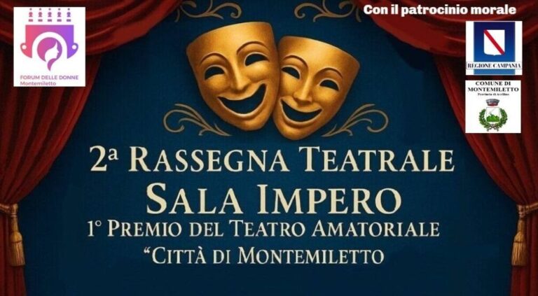 Il 25 novembre prenderà ufficialmente il via la 2ª Rassegna Teatrale “Sala Impero”