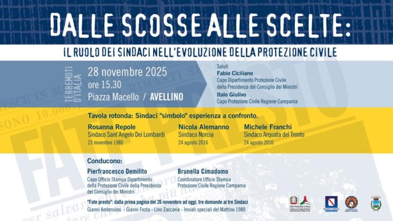 Terremoti d’Italia: memoria, conoscenza e prevenzione al centro degli incontri ad Avellino