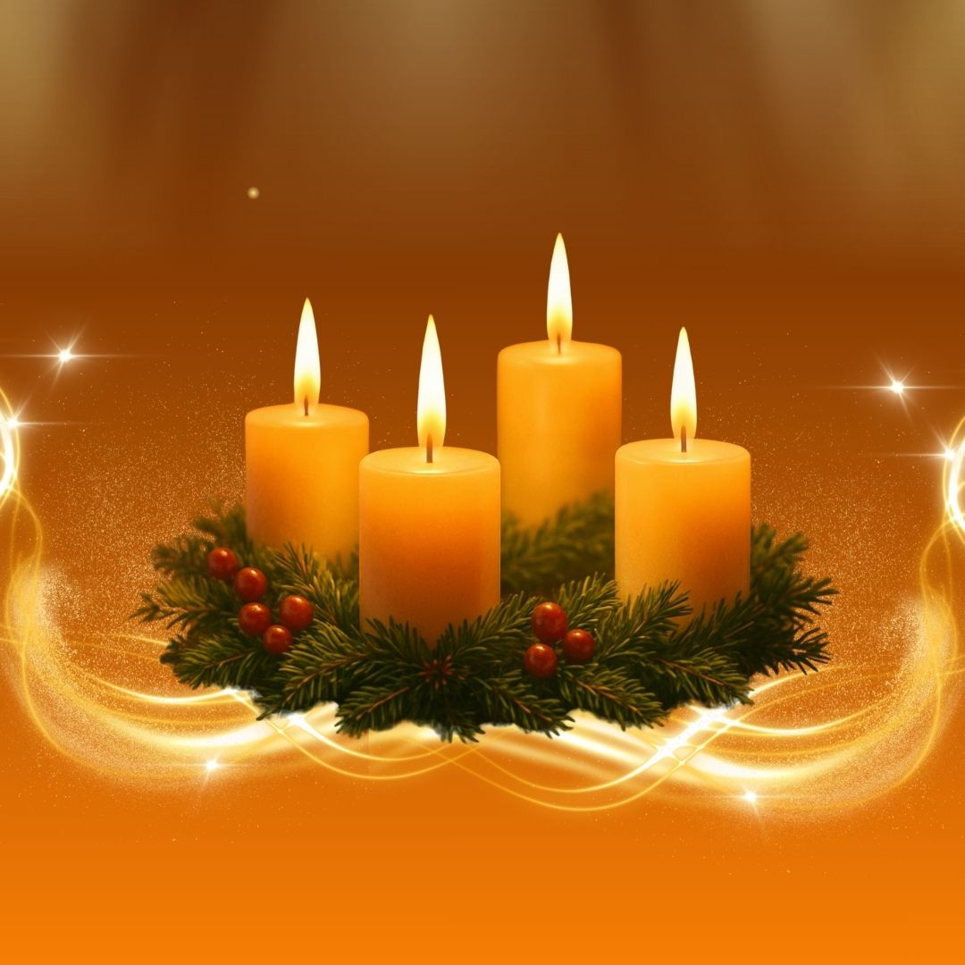 Gold & Brown Modern Advent Sunday Instagram Post