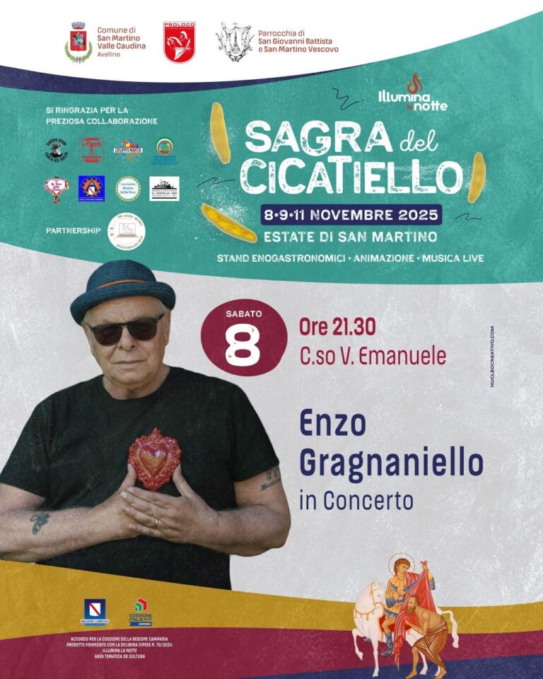 San Martino Valle Caudina, la voce di Enzo Gragnaniello apre la Sagra del Cicatiello