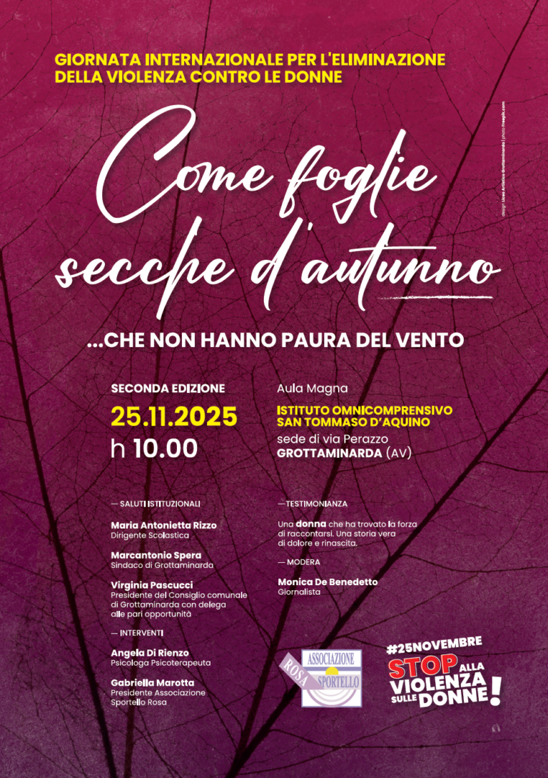 Giornata Internazionale per l’eliminazione della violenza sulle donne: incontro all’Istituto San Tommaso d’Aquino