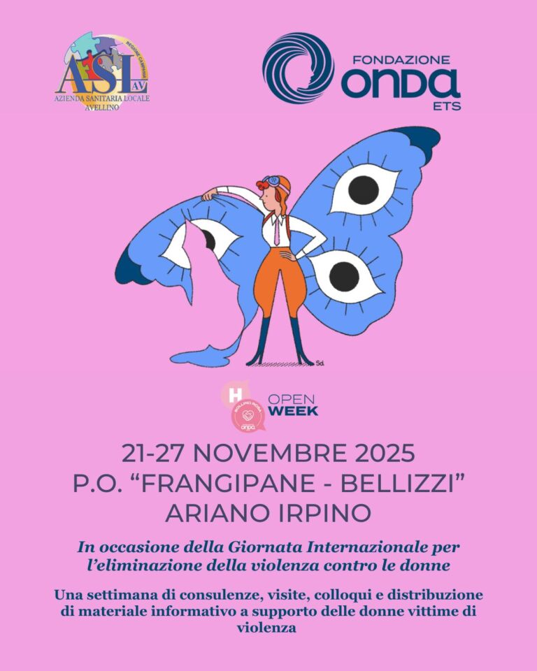 Violenza sulle donne, l’Ospedale di Ariano dedica l'(H)Open week a educazione e prevenzione