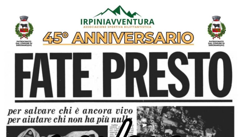 Sirignano ricorda il sisma del 1980