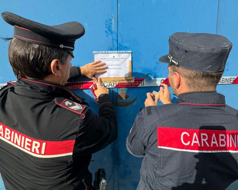 Monteverde: I Carabinieri sequestrano un’officina meccanica