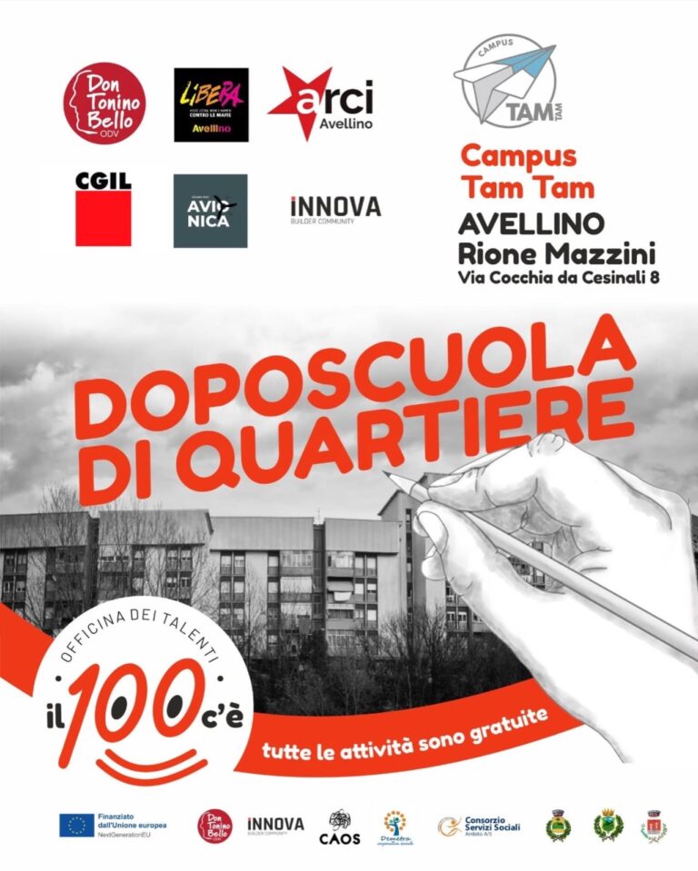 Libera e le associazioni rafforzano il doposcuola di quartiere gratuito a Rione Mazzini