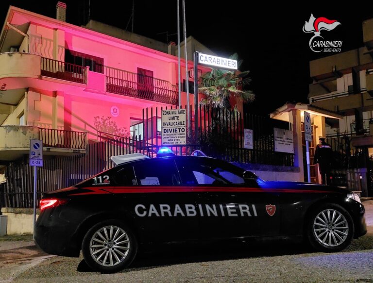 Val Fortore, irrompe in casa per gelosia: uomo arrestato dai Carabinieri