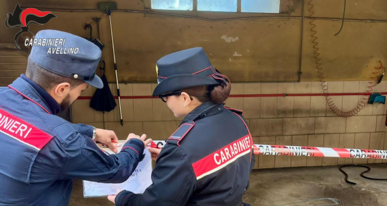 Montella: scarichi abusivi e rifiuti pericolosi, Carabinieri sequestrano autolavaggio