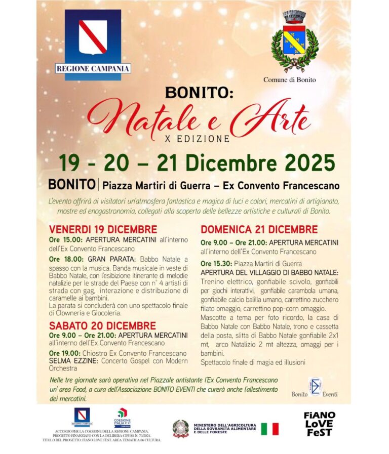 A Bonito la X edizione di “Natale e Arte”