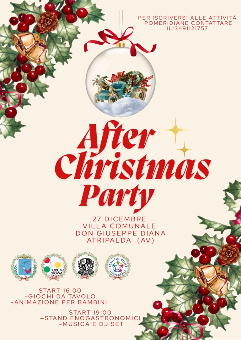 Musica, giochi e magia natalizia: ad Atripalda l’After Christmas Party