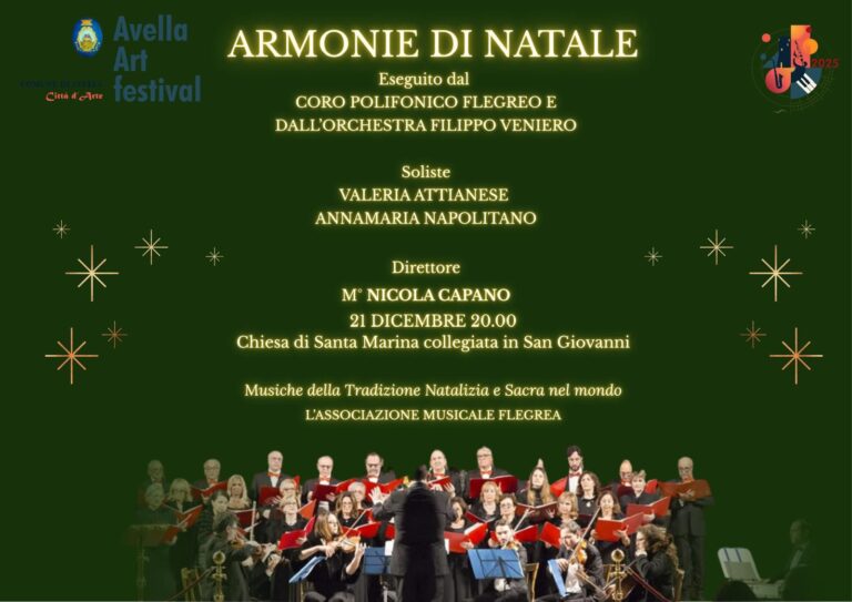 “Armonie di Natale”, concerto corale e orchestrale ad Avella