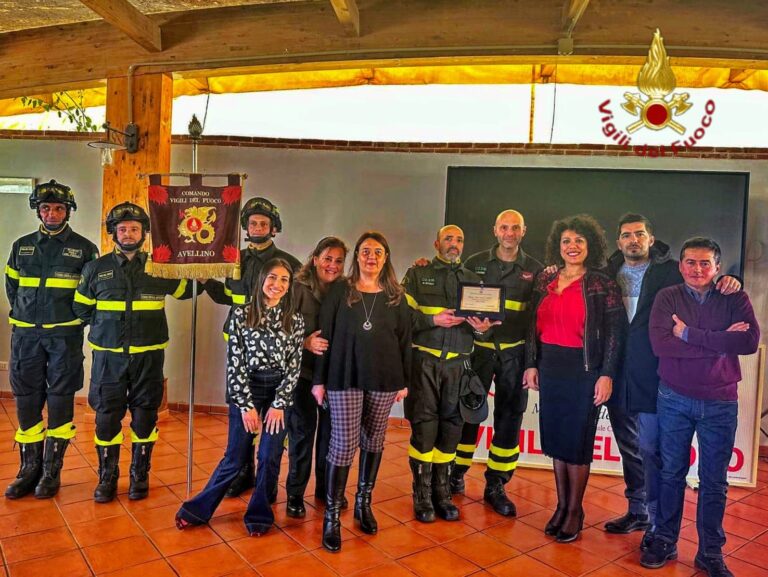 Il Comando dei Vigili del Fuoco di Avellino premiato a livello regionale per il miglior video istituzionale 2025