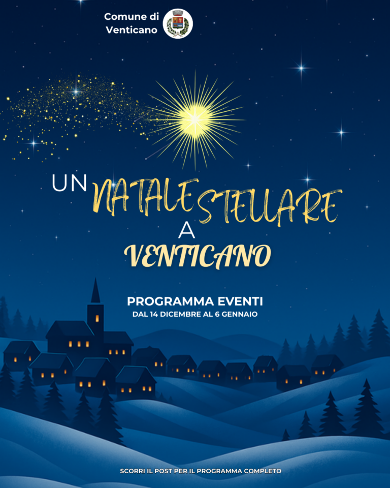 Venticano celebra le feste: al via il cartellone del Natale stellare