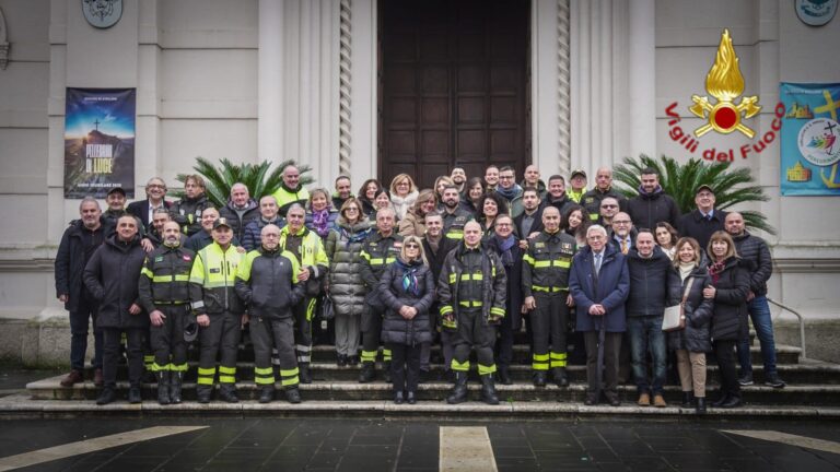 FOTO/ I Vigili del Fuoco di Avellino celebrano Santa Barbara