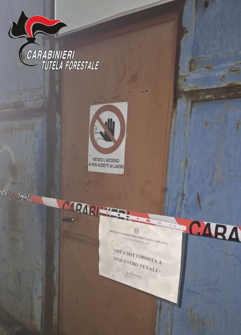 Solofra: inquinamento fiume Sarno, i Carabinieri sequestrano un’azienda e denunciano il titolare