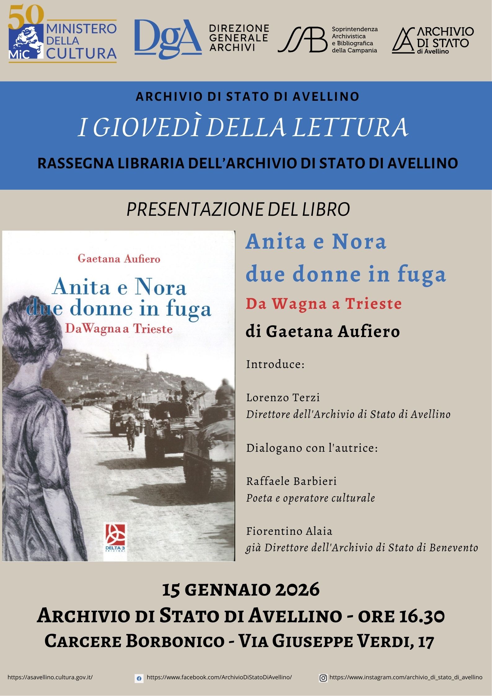 Copia di Copia di Copia di Copia di Copia di Copia di Copia di 8.....2025 Archivio di Stato di Avellino - ore 17.00 Via Giuseppe Verdi, 17 - 1