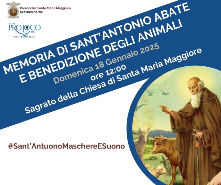 Sant’Antonio Abate: a Grottaminarda la tradizionale Benedizione degli Animali