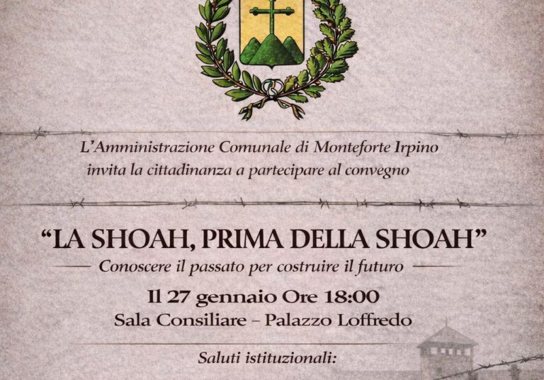 La Shoah prima della Shoah: Monteforte garante di una memoria che parla al presente