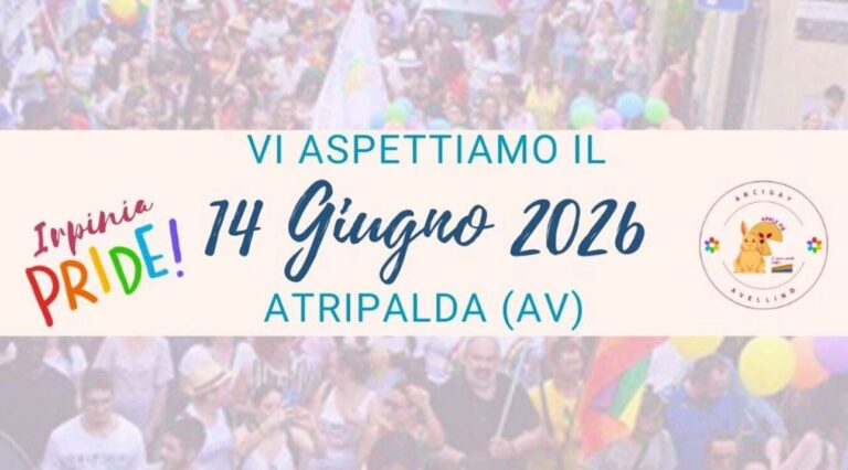 Irpinia Pride 2026: ad Atripalda il corteo per il diritto ad esistere e il ritorno della Biblioteca Umana