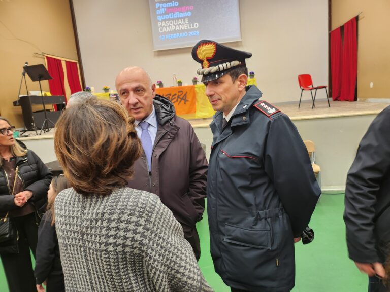 Premio Campanello, il questore Picone: ragazzi, la strada dell’illegalita’ non conviene
