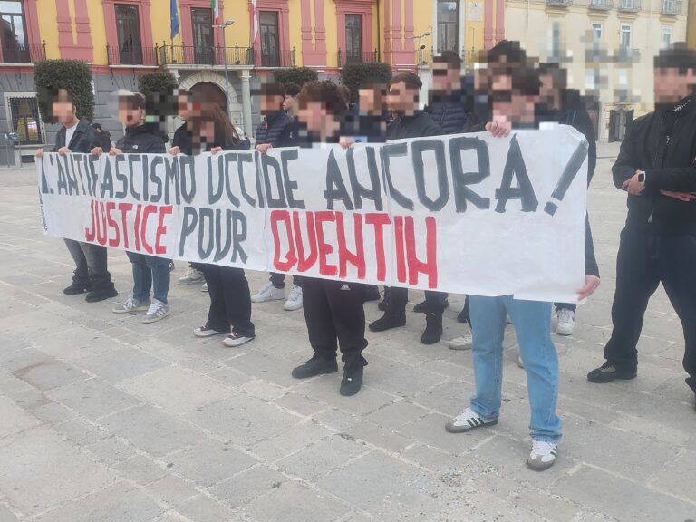 Giustizia per Quentin, in Piazza Libertà  il sit in dei movimenti giovanili di destra