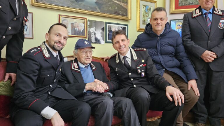 Montemiletto, 102 Candeline per il Carabiniere in congedo Sordillo: gli auguri del Comandante Generale dell’Arma