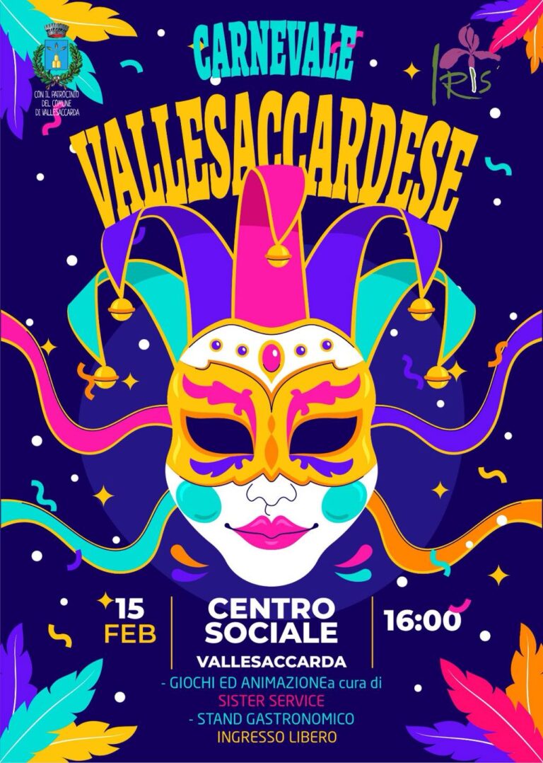 Vallesaccarda, grande attesa per il Carnevale 2026
