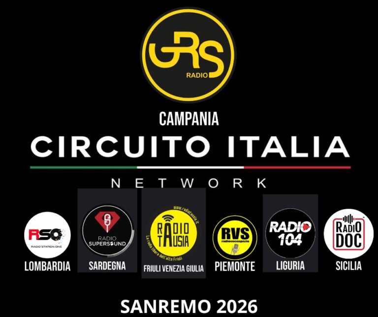 GRS Radio a Sanremo 2026: dirette nazionali, giovani protagonisti e la Campania nel “Circuito Italia”