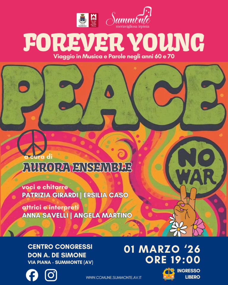 Forever Young, a Summonte un tuffo artistico negli anni ’60 e ’70
