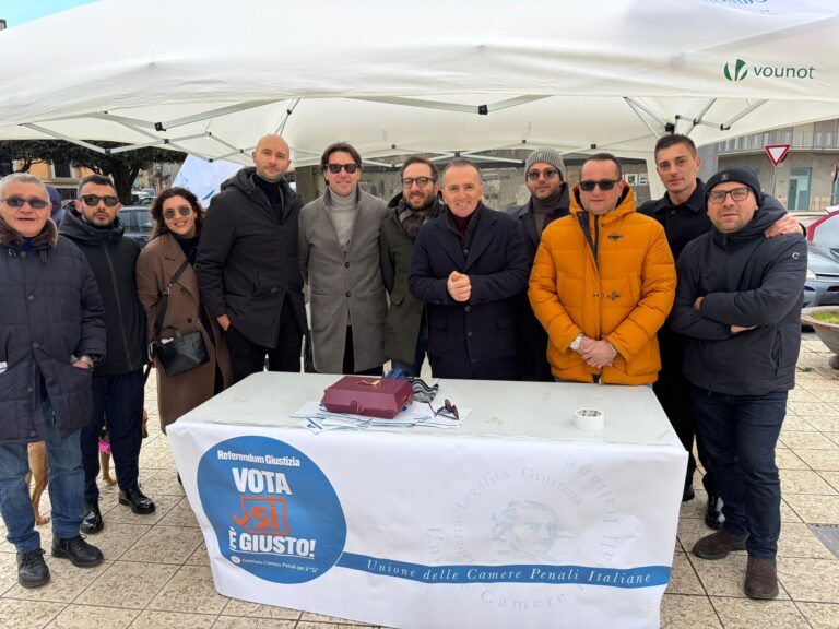 Referendum, Atripalda una delle 129 piazze della mobilitazione dei penalisti per il Si