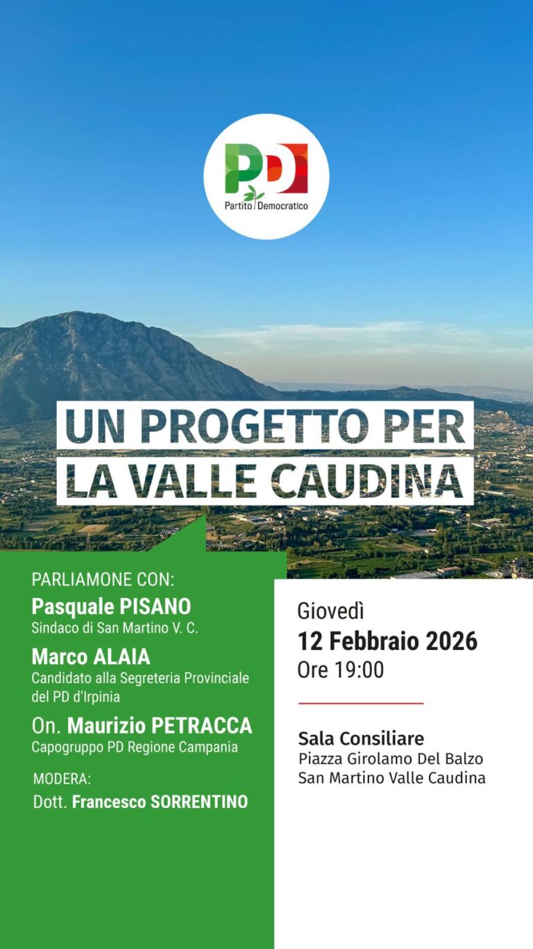 Valle Caudina, il Partito Democratico apre il confronto su futuro e sviluppo dell’area