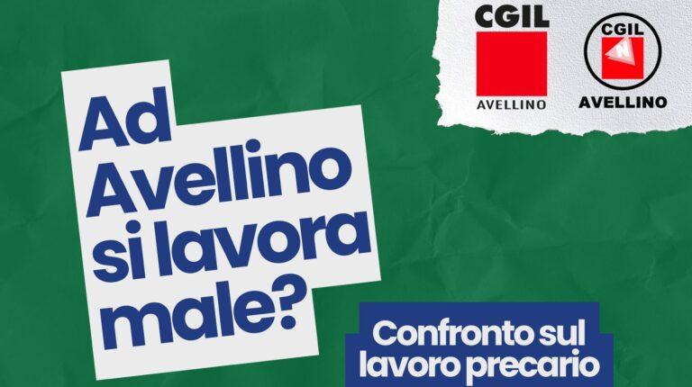 “Ad Avellino si lavora male?”: il sindacato interroga il territorio su precarietà e futuro dei giovani