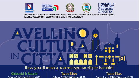 Avellino Cultura in Città, spettacoli del 7 e 8 febbraio al Teatro “Carlo Gesualdo”