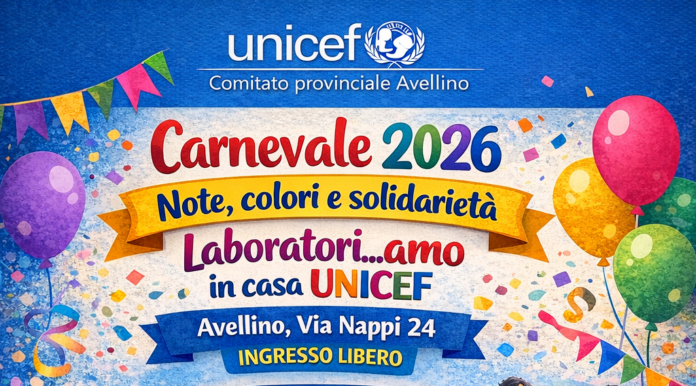 UNICEF AVELLINO_ CARNEVALE 2026_ PROGRAMMA