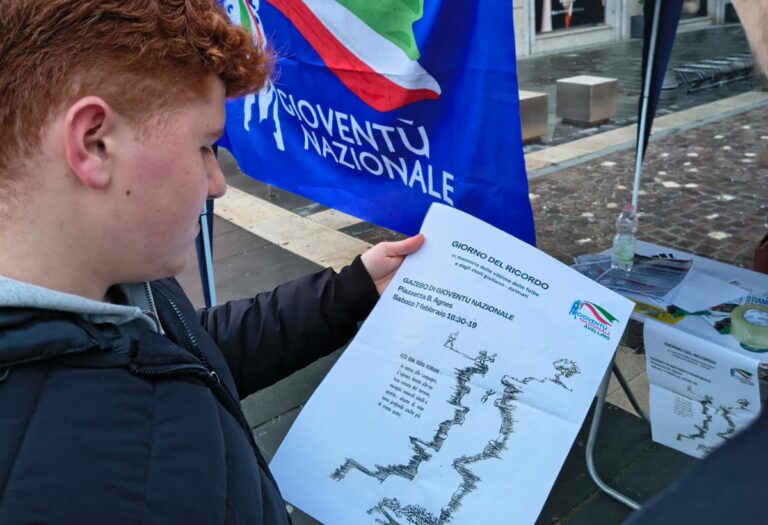 Giorno del Ricordo, Gioventù Nazionale in piazza ad Avellino