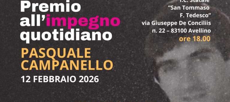 VIII Edizione del Premio all’Impegno Quotidiano “Pasquale Campanello”